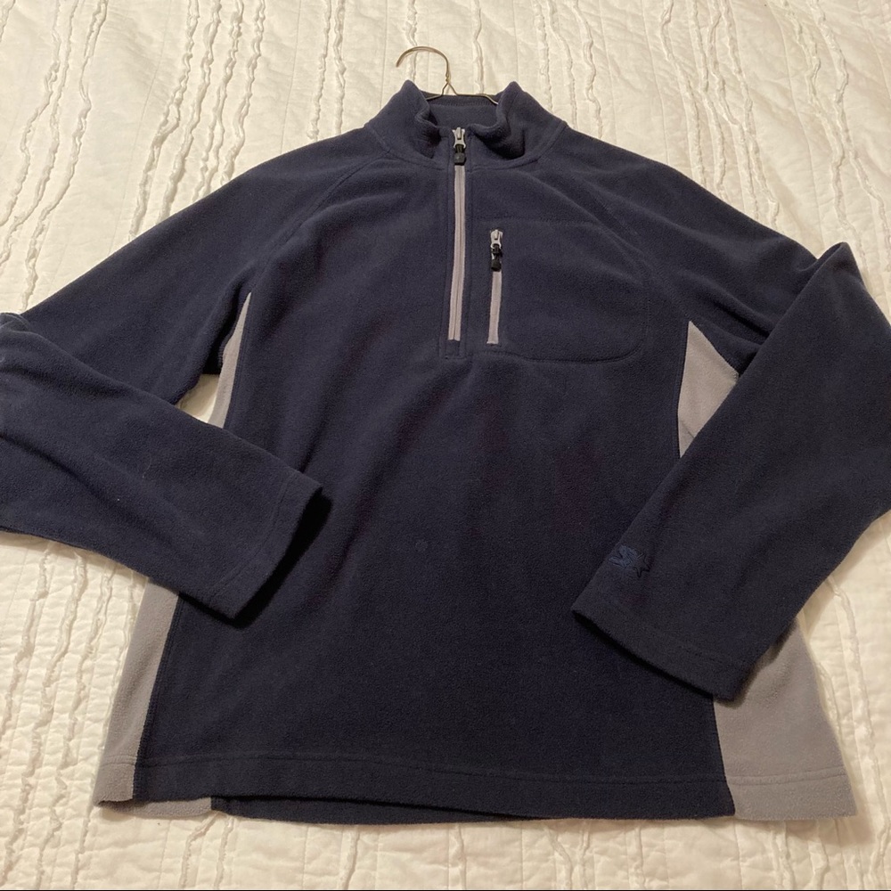 3/$20✨Navy/Grey Fleece Quarter Zip